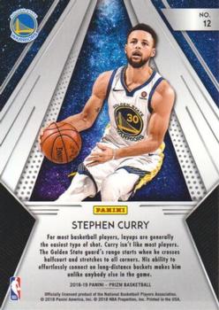 2018-19 Panini Prizm - All Day #12 Stephen Curry Back