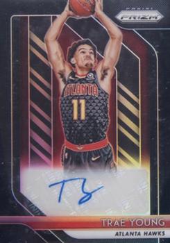 2018-19 Panini Prizm - Rookie Signatures Prizms Black #RS-TYG Trae Young Front