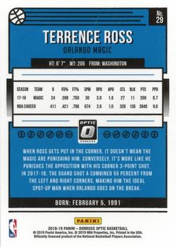 2018-19 Donruss Optic #29 Terrence Ross Back