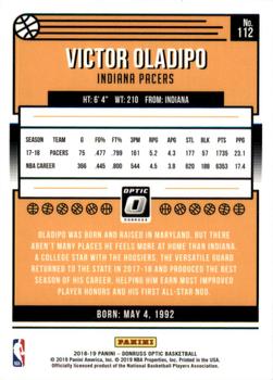 2018-19 Donruss Optic #112 Victor Oladipo Back