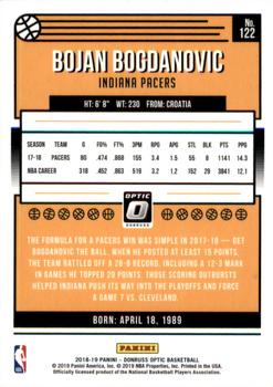 2018-19 Donruss Optic #122 Bojan Bogdanovic Back