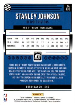 2018-19 Donruss Optic #130 Stanley Johnson Back
