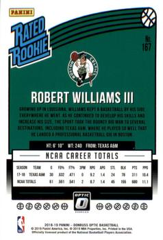 2018-19 Donruss Optic #167 Robert Williams III Back