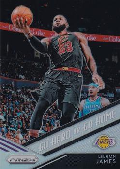 2018-19 Panini Prizm - Go Hard or Go Home Silver #2 LeBron James Front