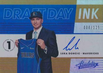 2018-19 Panini Absolute Memorabilia - Draft Day Ink #DD-LDC Luka Doncic Front