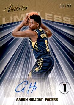 2018-19 Panini Absolute Memorabilia - Limitless Signatures #LS-AHD Aaron Holiday Front