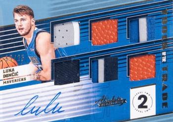 2018-19 Panini Absolute Memorabilia - Tools of the Trade - Six Swatch Signatures Level 2 #T6-LDC Luka Doncic Front