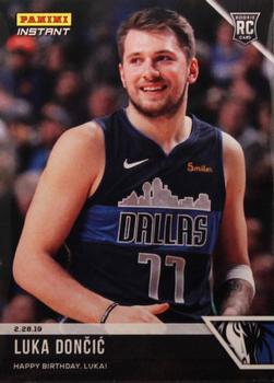 2018-19 Panini Instant NBA - Black #114 Luka Doncic Front