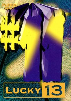 1996-97 Fleer - Lucky 13 Redemptions #11 Lucky 13 #11 Front