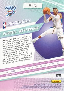 2018-19 Panini Revolution - Astro #63 Russell Westbrook Back