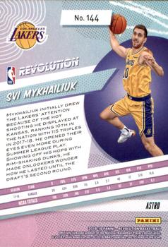 2018-19 Panini Revolution - Astro #144 Svi Mykhailiuk Back