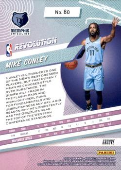 2018-19 Panini Revolution - Groove #80 Mike Conley Back