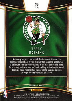 2018-19 Panini Select #42 Terry Rozier Back