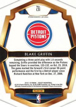 2018-19 Panini Select #131 Blake Griffin Back