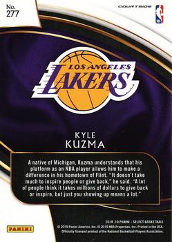 2018-19 Panini Select #277 Kyle Kuzma Back