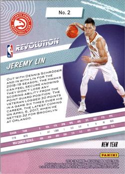 2018-19 Panini Revolution - Chinese New Year #2 Jeremy Lin Back