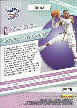 2018-19 Panini Revolution - Chinese New Year #63 Russell Westbrook Back