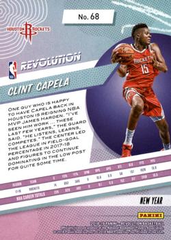 2018-19 Panini Revolution - Chinese New Year #68 Clint Capela Back