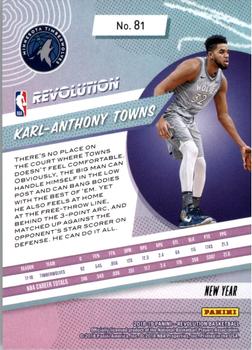 2018-19 Panini Revolution - Chinese New Year #81 Karl-Anthony Towns Back
