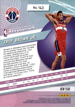 2018-19 Panini Revolution - Chinese New Year #143 Troy Brown Jr. Back