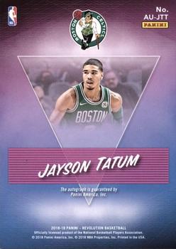 2018-19 Panini Revolution - Autographs #AU-JTT Jayson Tatum Back