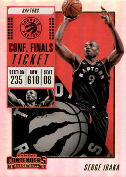 2018-19 Panini Contenders - Conference Finals Ticket #19 Serge Ibaka Front