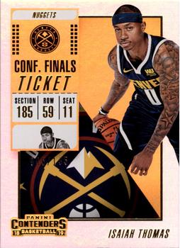 2018-19 Panini Contenders - Conference Finals Ticket #36 Isaiah Thomas Front