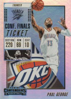 2018-19 Panini Contenders - Conference Finals Ticket #63 Paul George Front