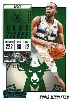 2018-19 Panini Contenders - Game Ticket Blue #31 Khris Middleton Front