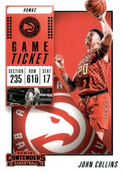 2018-19 Panini Contenders - Game Ticket Green #12 John Collins Front