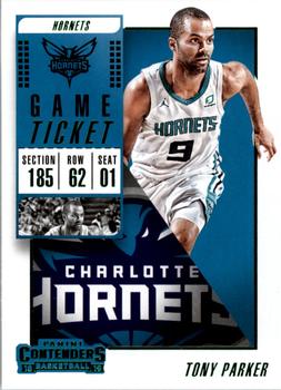 2018-19 Panini Contenders - Game Ticket Green #14 Tony Parker Front