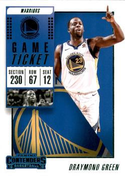2018-19 Panini Contenders - Game Ticket Green #18 Draymond Green Front