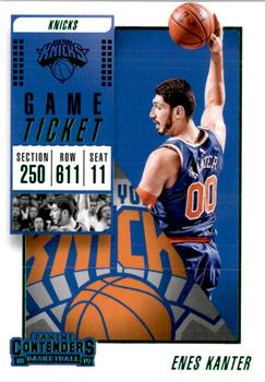 2018-19 Panini Contenders - Game Ticket Green #23 Enes Kanter Front