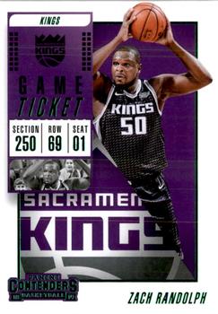 2018-19 Panini Contenders - Game Ticket Green #37 Zach Randolph Front