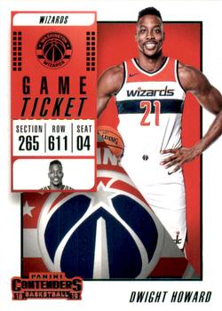 2018-19 Panini Contenders - Game Ticket Green #89 Dwight Howard Front