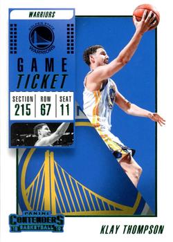 2018-19 Panini Contenders - Game Ticket Green #96 Klay Thompson Front