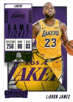 2018-19 Panini Contenders - Game Ticket Purple #30 LeBron James Front