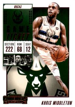 2018-19 Panini Contenders - Game Ticket Red #31 Khris Middleton Front
