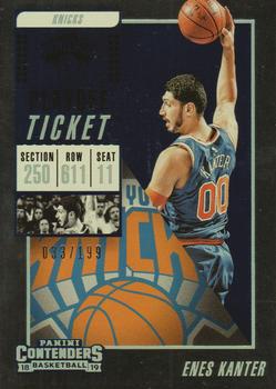 2018-19 Panini Contenders - Playoff Ticket #23 Enes Kanter Front