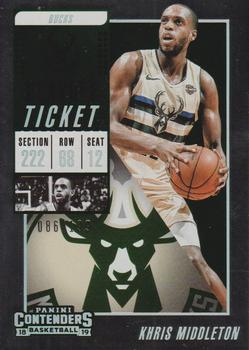 2018-19 Panini Contenders - Playoff Ticket #31 Khris Middleton Front