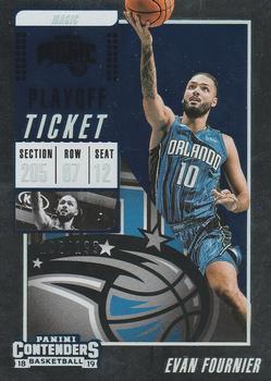 2018-19 Panini Contenders - Playoff Ticket #83 Evan Fournier Front