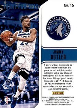 2018-19 Panini Contenders - Front Row Seat #15 Jimmy Butler Back