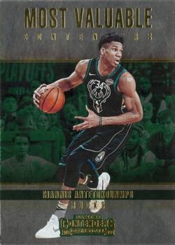 2018-19 Panini Contenders - Most Valuable Contenders #4 Giannis Antetokounmpo Front