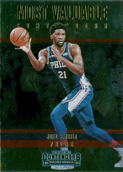 2018-19 Panini Contenders - Most Valuable Contenders #7 Joel Embiid Front