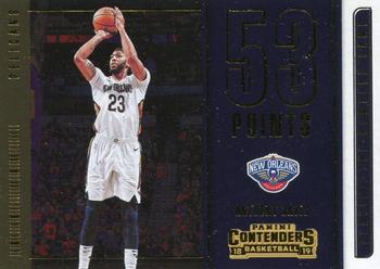 2018-19 Panini Contenders - Playing the Numbers Game #32 Anthony Davis Front