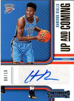 2018-19 Panini Contenders - Up and Coming Contenders Autographs Gold #UC-HDL Hamidou Diallo Front