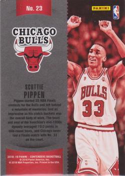 2018-19 Panini Contenders - Winning Tickets Cracked Ice #23 Scottie Pippen Back