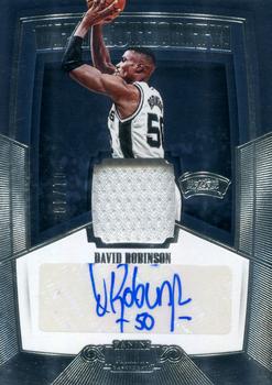 2018-19 Panini Dominion - With Authority! Material Signatures #WA-DRB David Robinson Front