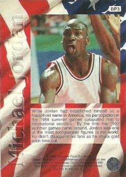 1996-97 Upper Deck Ball Park Michael Jordan - Red White Blue #BP3 Michael Jordan Back