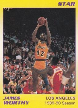 1990-91 Star James Worthy - Glossy #4 James Worthy Front